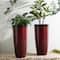 Glitzhome® Oversized Gradient Faux Ceramic Tall Plastic Planters, 2ct.
